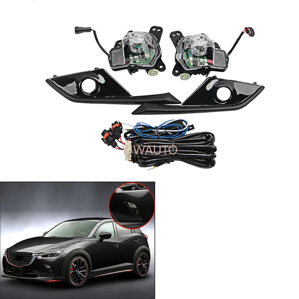 Faros antiniebla para Mazda CX3, CX-3, 2015/2016/2017/2018, Neblinero de parachoques delantero luces antiniebla